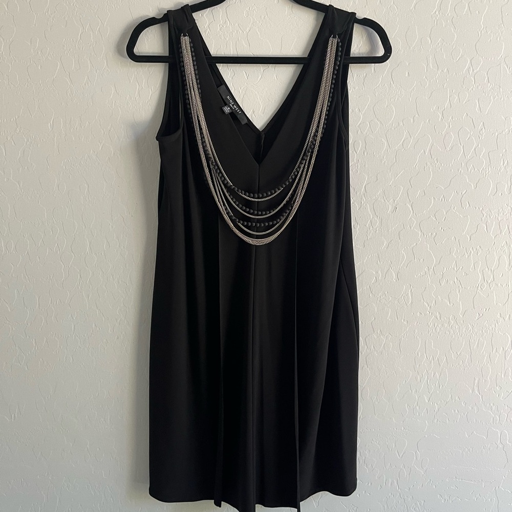 BNWT Nine West Black Sleeveless Dress